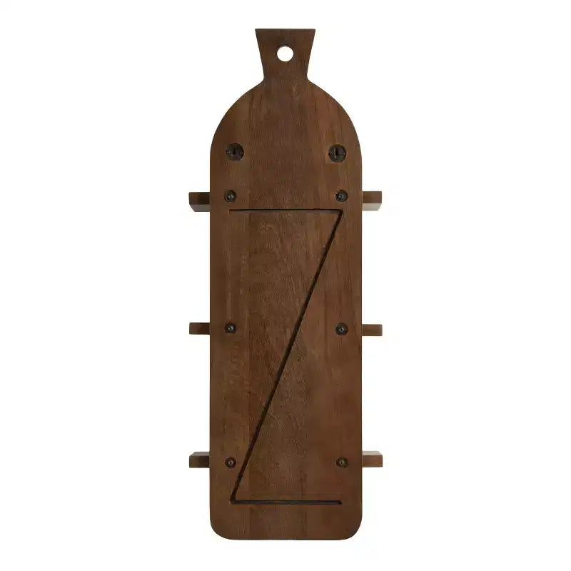 Mensole a muro Braxton stile fattoria moderne a 3 ripiani, 30x81 cm, marrone naturale: Stile Transizionale, Struttura in Plastica