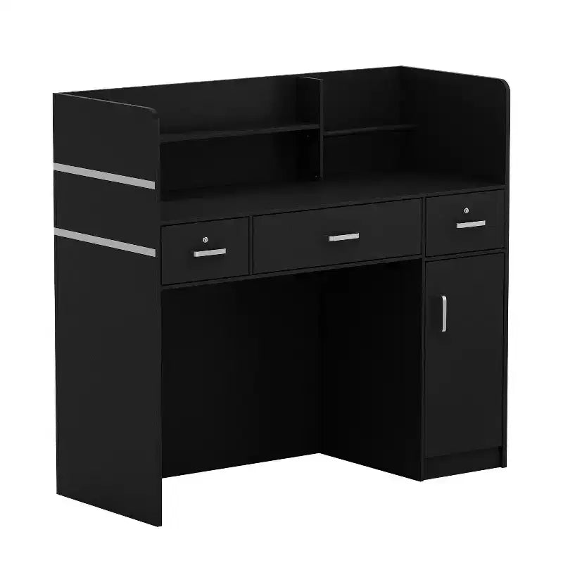 Bancone reception a L Famapy Scrivania di benvenuto multifunzionale Workstation