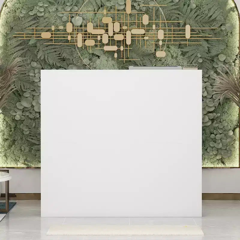 Bancone reception a L Famapy Scrivania di benvenuto multifunzionale Workstation
