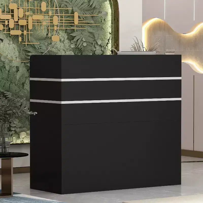 Bancone reception a L Famapy Scrivania di benvenuto multifunzionale Workstation
