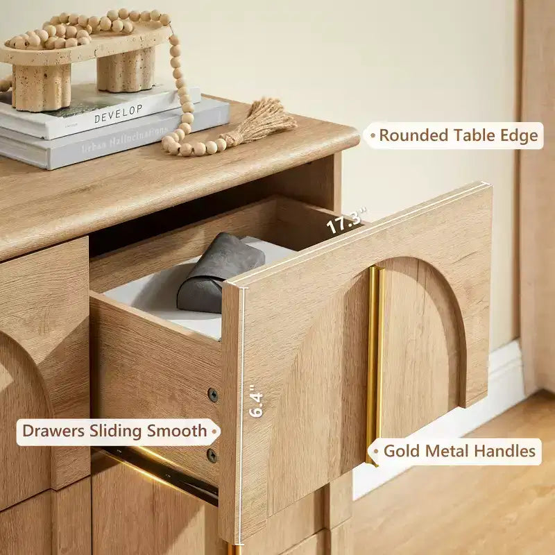 Comò a 9 cassetti per camera da letto, cassettiera moderna da 52W, scrivania da trucco, mobile porta TV per soggiorno, cassetti per armadio, organizer per mobili