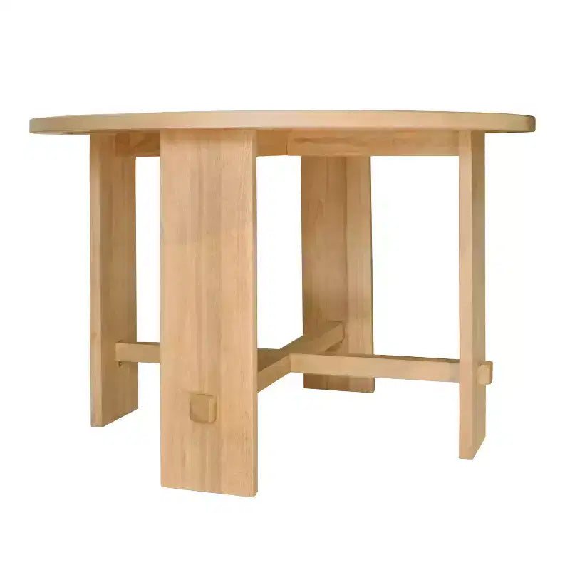 Set da pranzo Victoire Farmhouse da 5 pezzi imbottito in legno di gomma