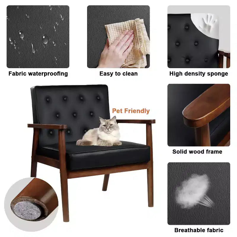Comodino in Rattan con Stazione di Ricarica Wireless, Tavolino Moderno di Metà Secolo con 2 Cassetti Intrecciati Boho, Comodino in Legno per Camera da Letto