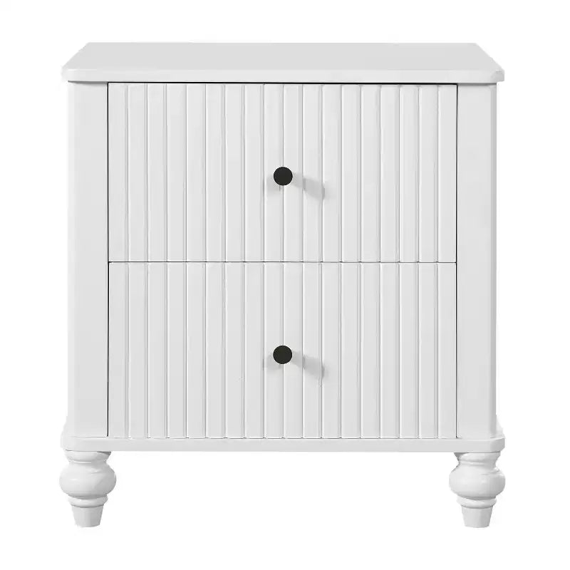 Comodini moderni in legno Fabien con 2 cassetti, 2 comodini