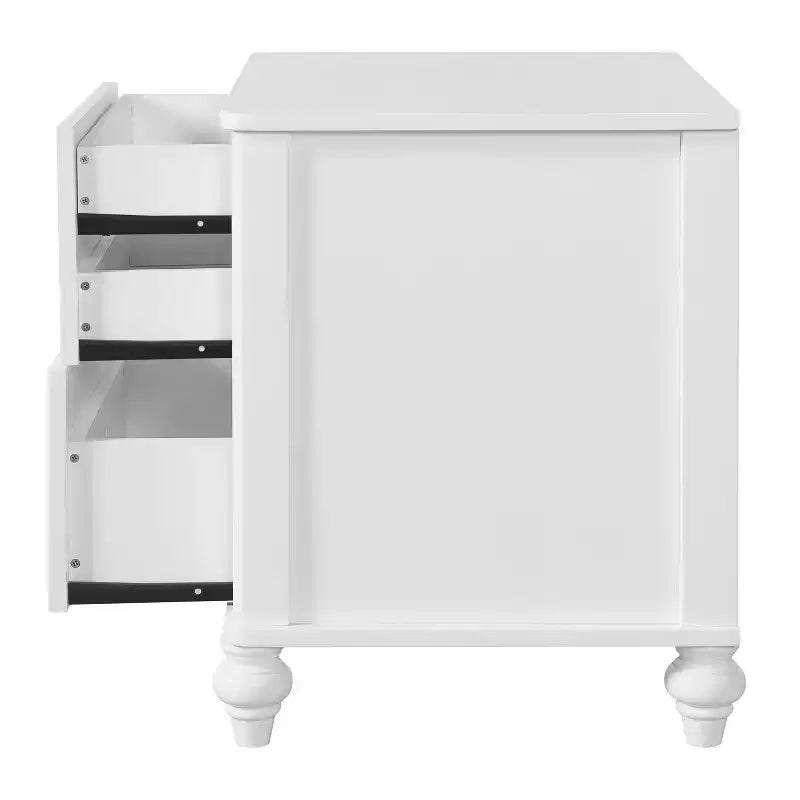 Comodini moderni in legno Fabien con 2 cassetti, 2 comodini