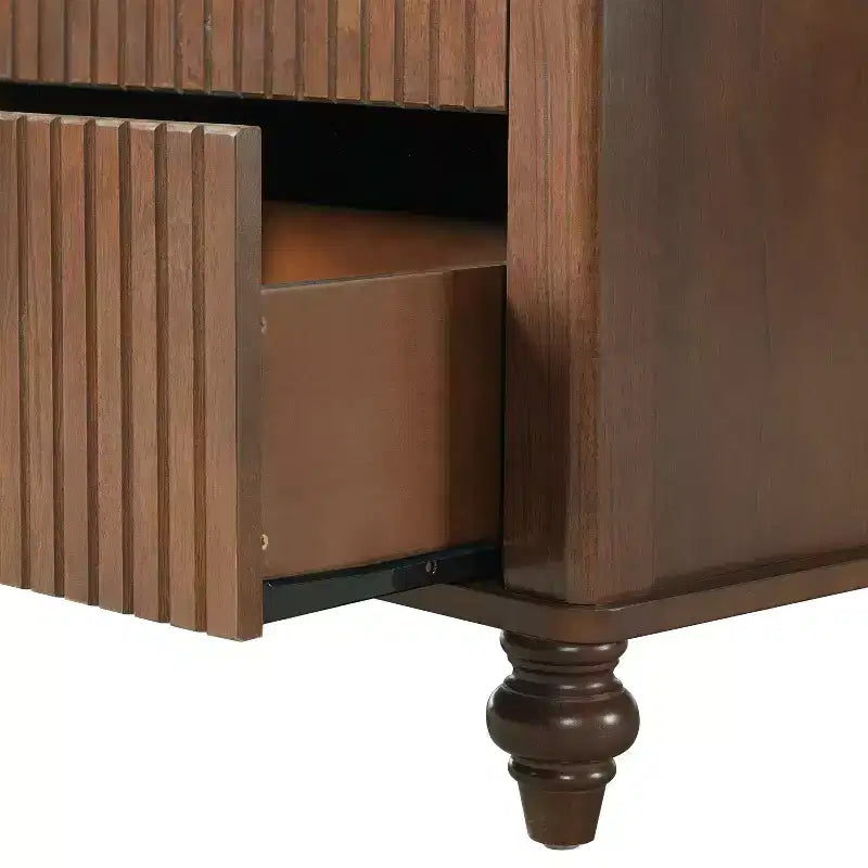 Comodini moderni in legno Fabien con 2 cassetti, 2 comodini
