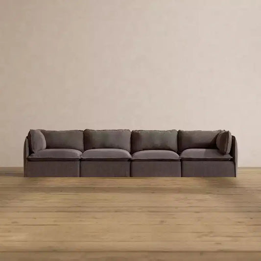 Anabei Modular Washable 4-Seater Sofa | Deluxe+ Seat & Cloud Pillow