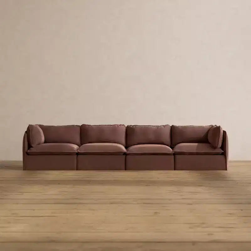 Divano Anabei modulare lavabile a 4 posti | Seduta Deluxe+ e cuscino Cloud