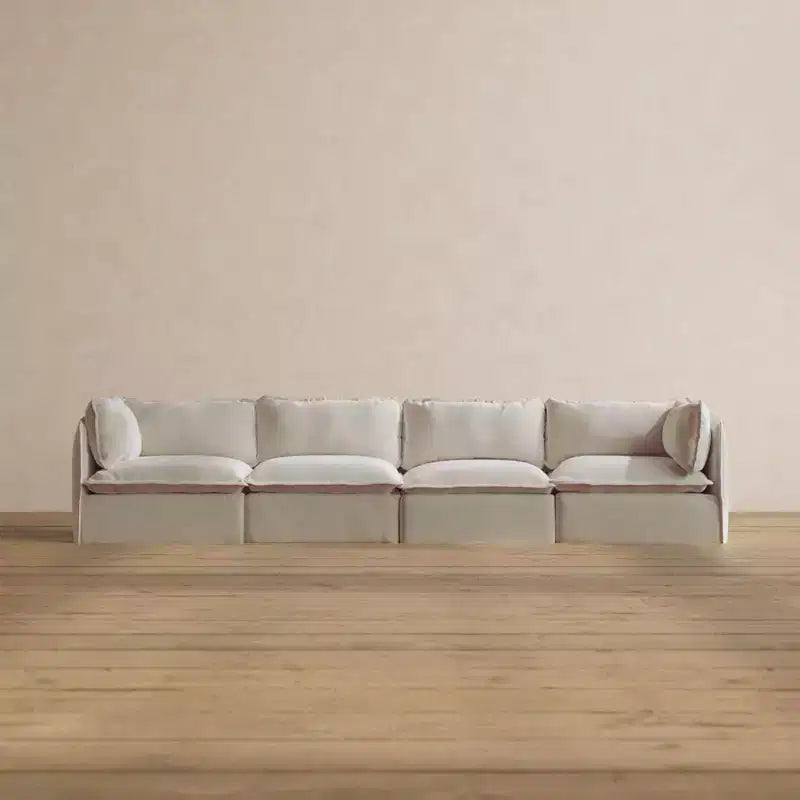 Divano Anabei modulare lavabile a 4 posti | Seduta Deluxe+ e cuscino Cloud