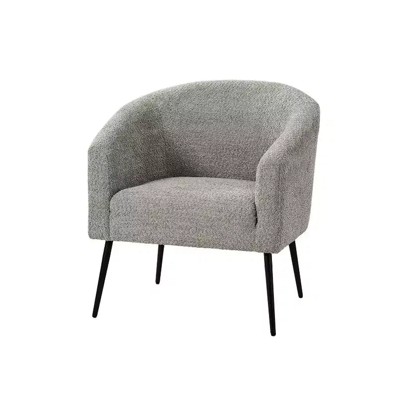 Guy Modern Boucle Armchair with metal leg ART OF LIVING DESIGNS