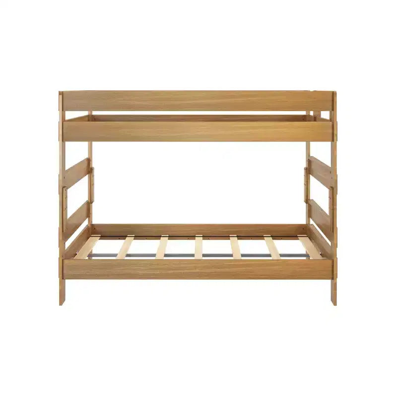 Letto a castello, struttura letto a castello Queen-Over-Queen per bambini, letto a castello in legno massiccio per bambini, nessuna molla a scatola necessaria