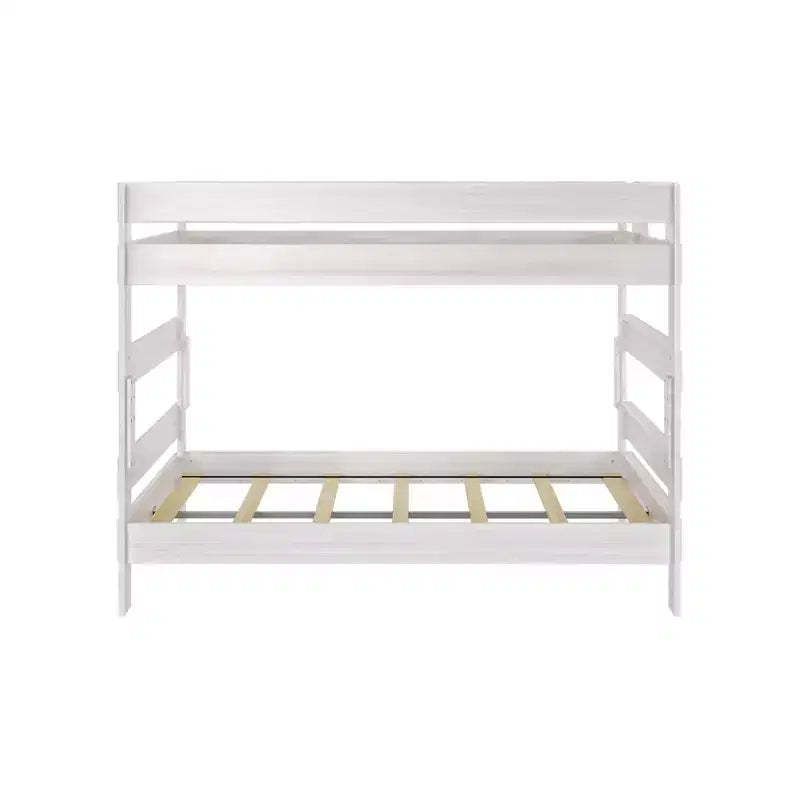 Letto a castello, struttura letto a castello Queen-Over-Queen per bambini, letto a castello in legno massiccio per bambini, nessuna molla a scatola necessaria