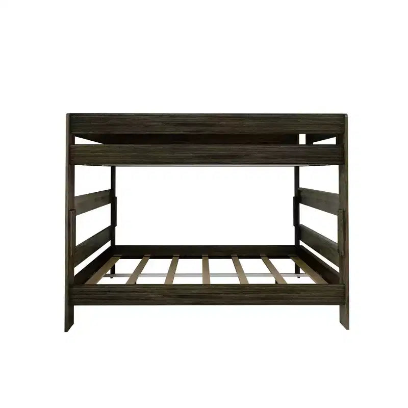 Letto a castello, struttura letto a castello Queen-Over-Queen per bambini, letto a castello in legno massiccio per bambini, nessuna molla a scatola necessaria