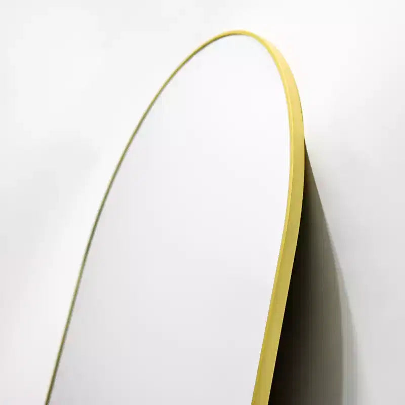 Specchio ovale da parete HOMLUX 20x36/22x38 a forma di pillola, per bagno, a figura intera, orizzontale verticale